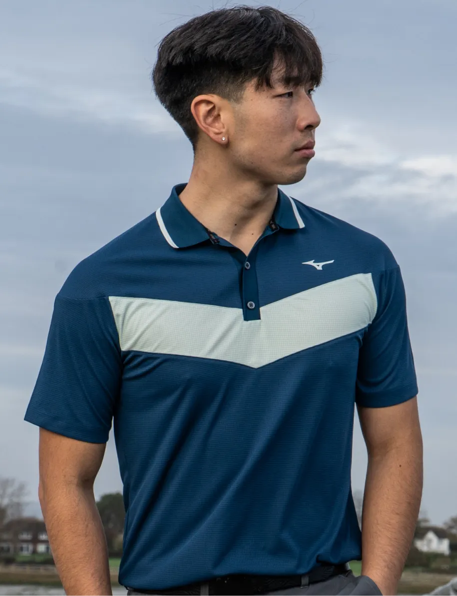 Mizuno Block Interlock Short Sleeve Polo Shirt